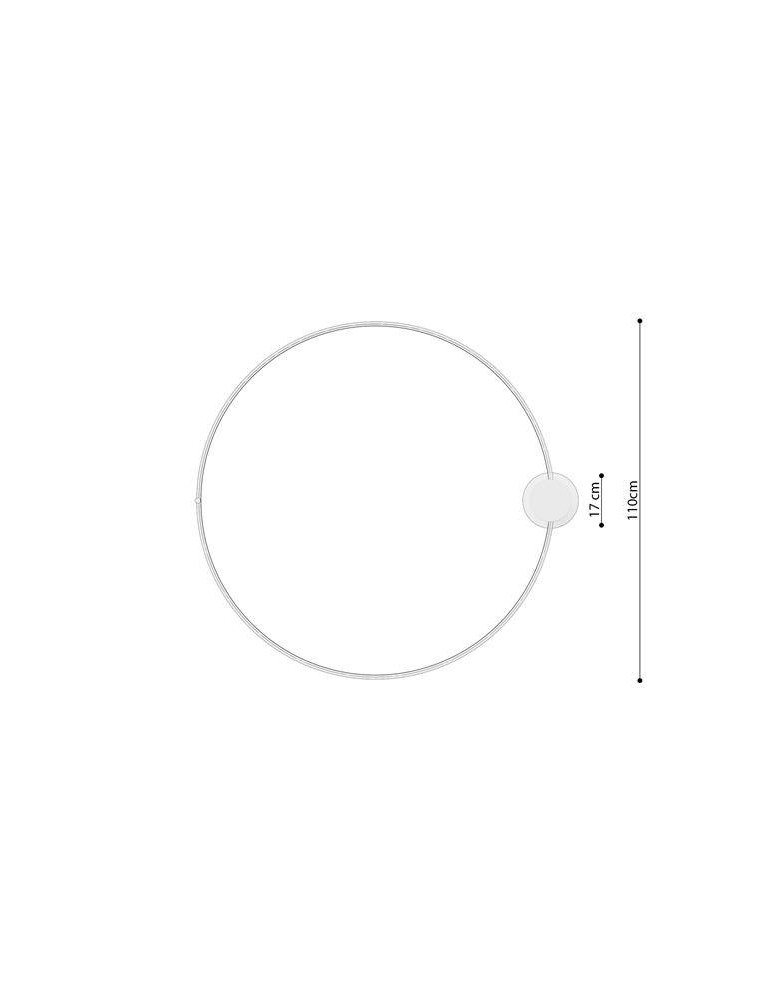 Modern ceiling lamps - THORO Plafond RIO 110 white LED 3000K 1xLED TH.133 - product kolory-swiatla.pl 15