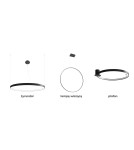 Modern ceiling lamps - THORO Plafond RIO 110 white LED 3000K 1xLED TH.133 - product 18