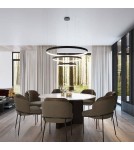 Modern ceiling lamps - THORO Plafond RIO 110 black LED 4000K 1xLED TH.136 - product 4