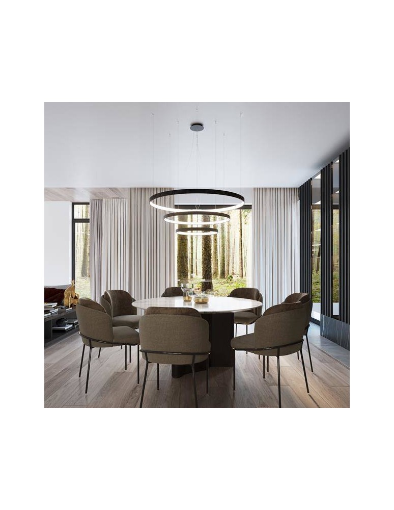 Modern ceiling lamps - THORO Plafond RIO 110 black LED 4000K 1xLED TH.136 - product kolory-swiatla.pl 4