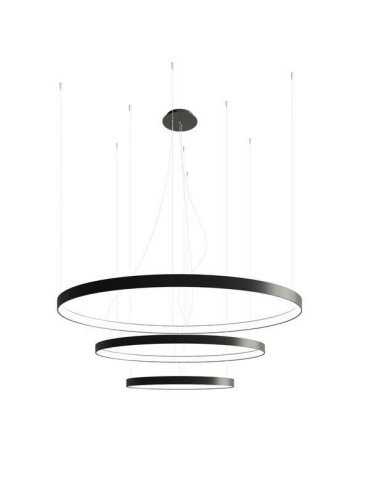 THORO Chandelier RIO 3 55/78/110 black LED 3000K 3xLED TH.138
