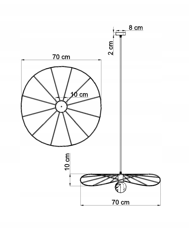 Pendant lamps - THORO ESKOLA 70 Hanging 1xE27 Black TH.010CZ - product kolory-swiatla.pl 6