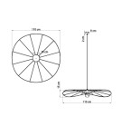 Pendant lamps - THORO ESKOLA 110 Hanging 1xE27 Black TH.011CZ - product 6