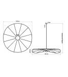 Pendant lamps - THORO ESKOLA 140 Hanging 1xE27 Black TH.012CZ - product 6