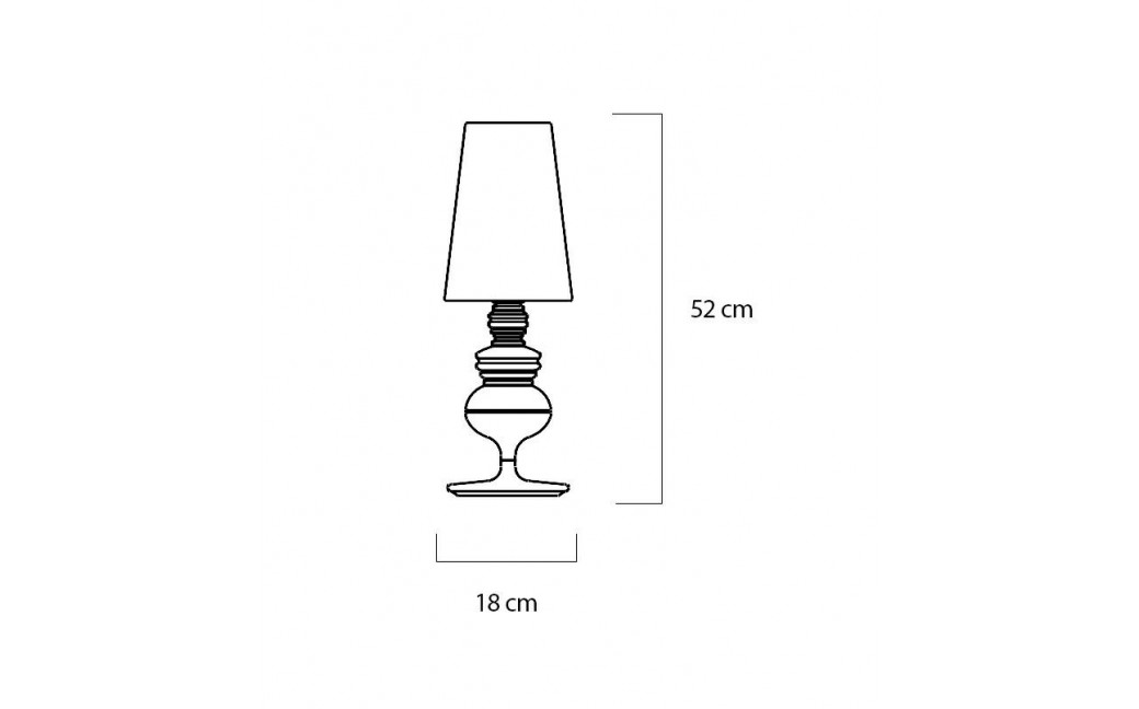 Lampa biurkowa QUEEN 18 chromowana (1018T1.CHROME)