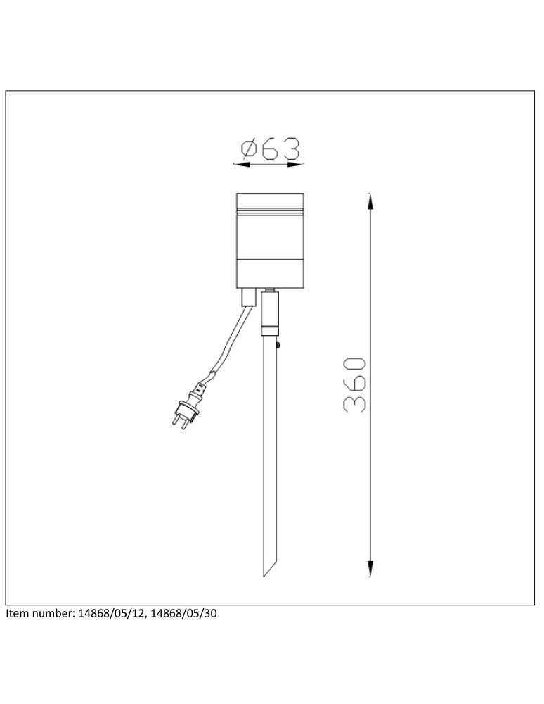Garden lamps driven into the ground (with wedge) - Lucide ARNE-LED 1x GU10/5W Black 14868/05/30 Spotlight - product kolory-swiatla.pl 4
