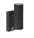 Outdoor lights with motion sensor - Lucide ARNE-LED +IR 2xGU10/5W Black 14866/10/30 Wall lamp. - product 3