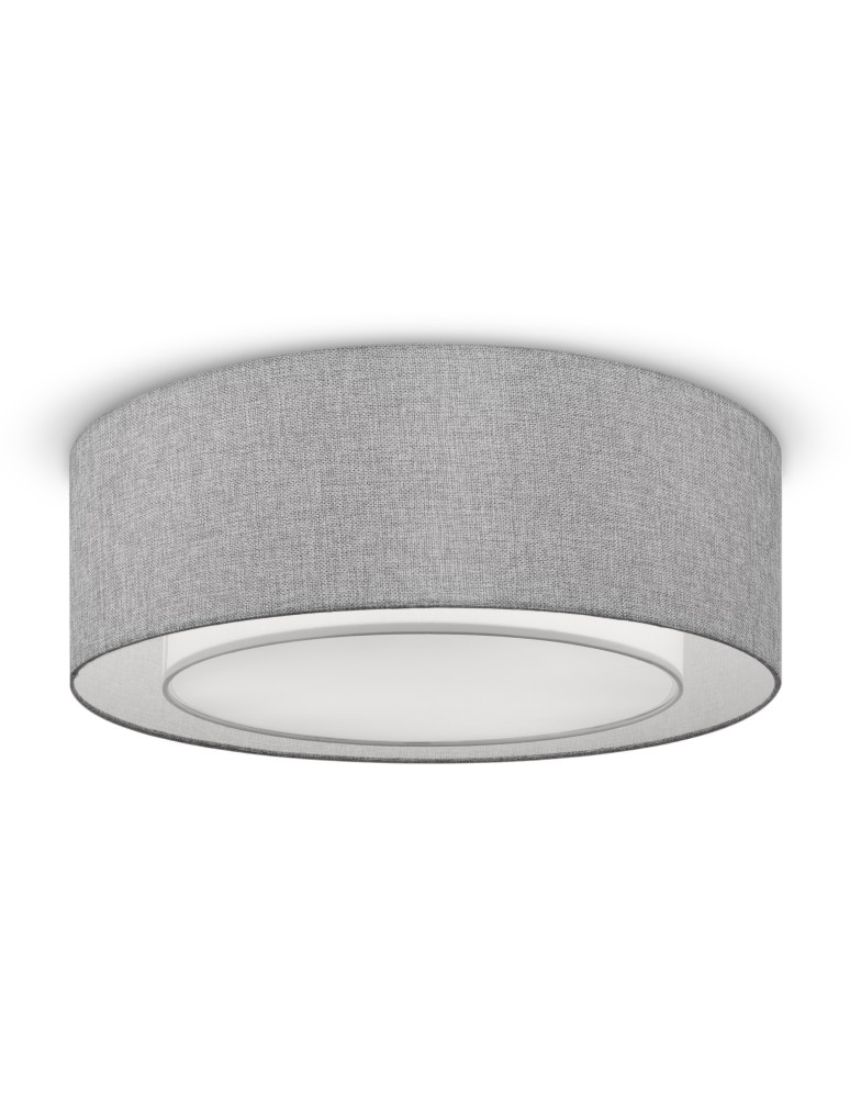 Ceiling lamps with lampshade - Maytoni Bergamo 3xE27 60W ceiling light MOD613CL-04GR chrome - product kolory-swiatla.pl 4