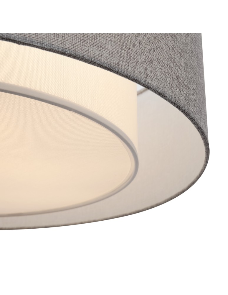 Ceiling lamps with lampshade - Maytoni Bergamo 3xE27 60W ceiling light MOD613CL-04GR chrome - product kolory-swiatla.pl 5