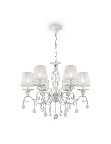 Maytoni Grace 6xE14 40W chandelier ARM247-06-G white and gold - product 2