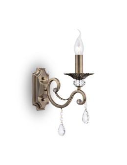 Maytoni Grace 1xE14 60W wall lamp RC247-WL-01-R brass