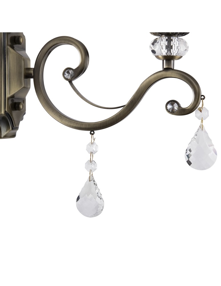 Chandelier wall lamps - Maytoni Grace 1xE14 60W wall lamp RC247-WL-01-R brass - product kolory-swiatla.pl 3