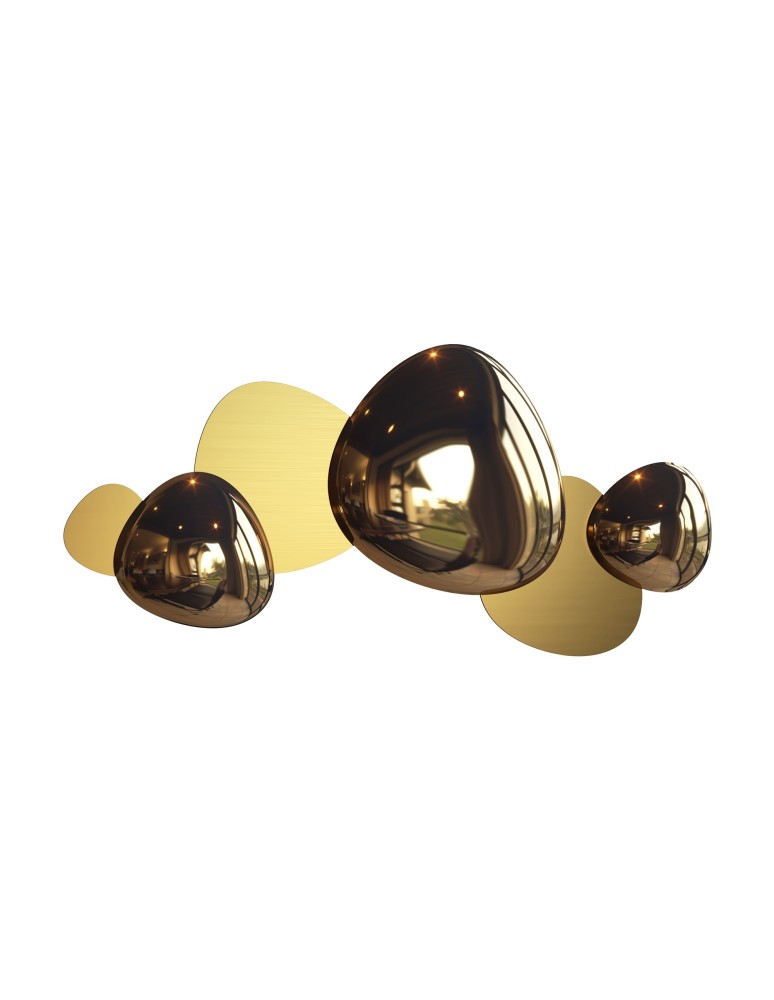 Modern wall lamps - Maytoni Jack-stone LED Wall Mounted 3x13W 3000K 550lm Gold MOD314WL-L13G3K. - product kolory-swiatla.pl 3