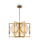 Geometric chandeliers - Maytoni Marmo Pendant E14 6x40W Gold MOD099PL-06G - product 1