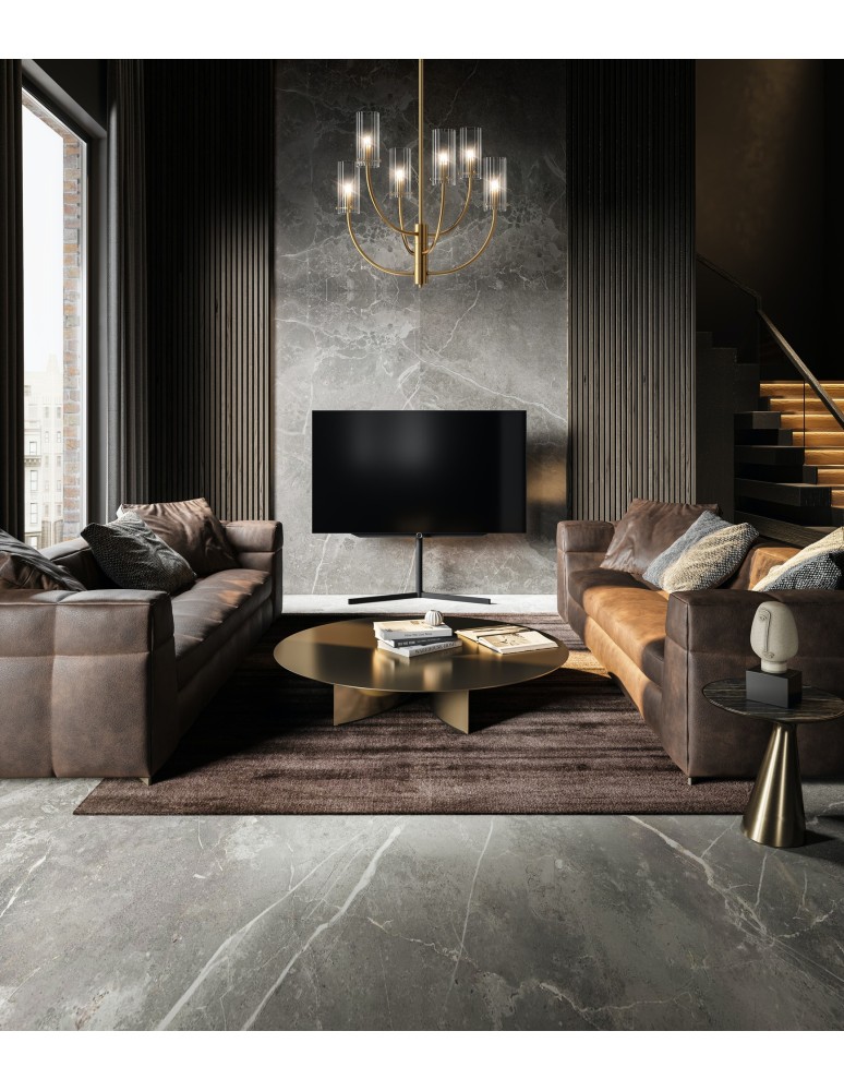 Modern chandeliers - Maytoni Arco Pendant G9 6x40W Brass MOD223PL-06BS - product kolory-swiatla.pl 2
