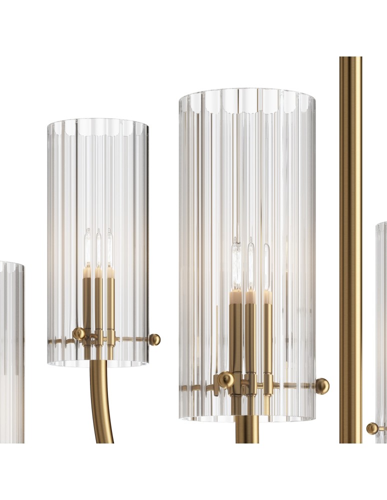 Modern chandeliers - Maytoni Arco Pendant G9 6x40W Brass MOD223PL-06BS - product kolory-swiatla.pl 4