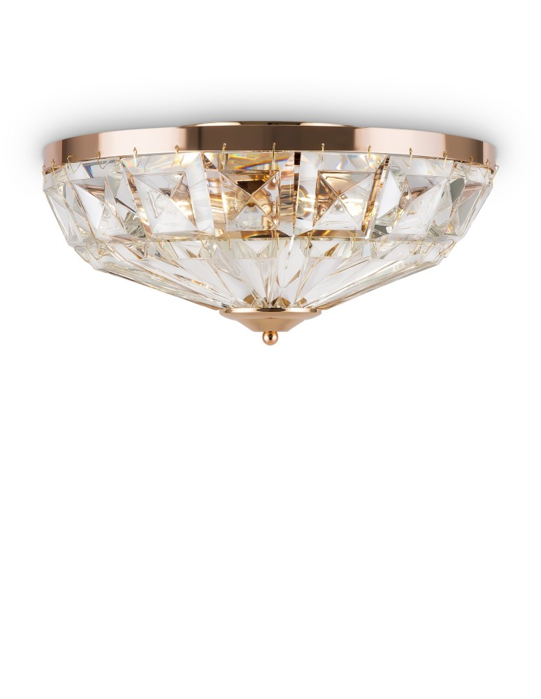 Ceiling lamps with crystals - Maytoni Facet Ceiling E14 4x60W Gold MOD094CL-04G - product kolory-swiatla.pl 3