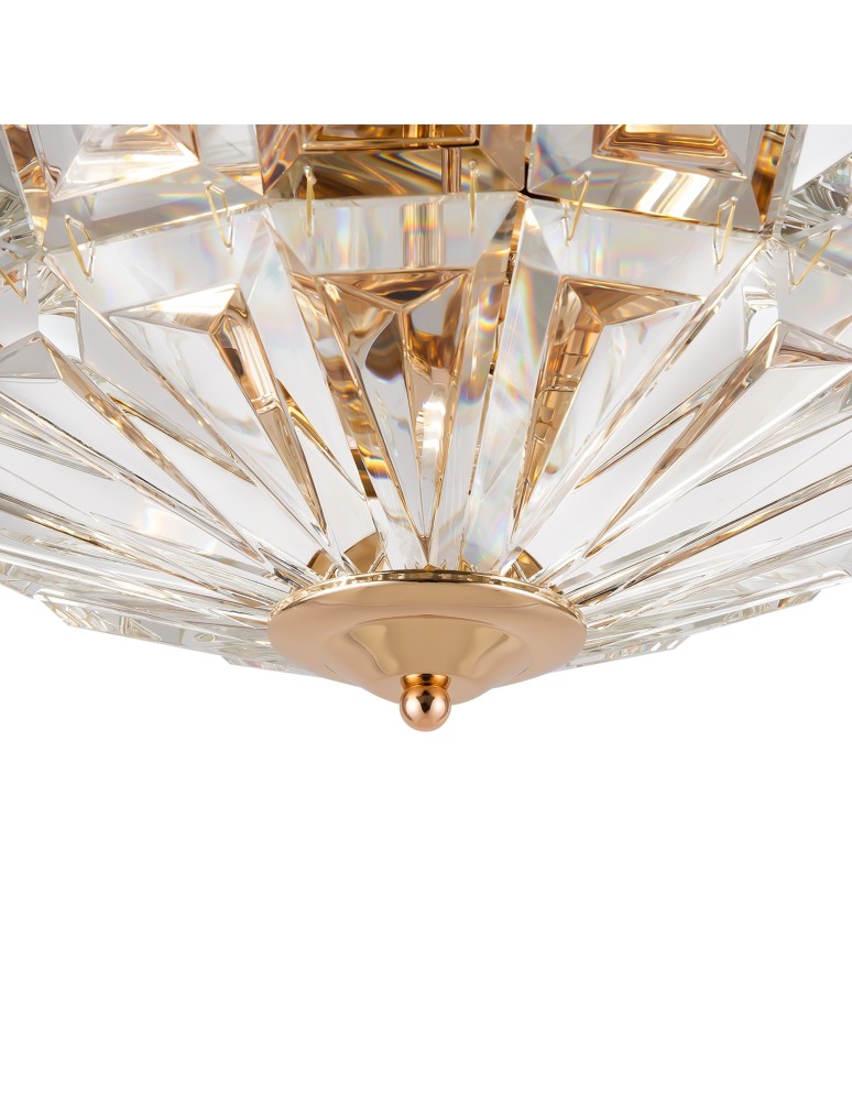 Ceiling lamps with crystals - Maytoni Facet Ceiling E14 4x60W Gold MOD094CL-04G - product kolory-swiatla.pl 4