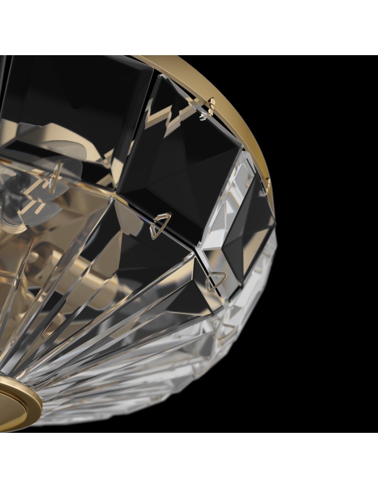 Ceiling lamps with crystals - Maytoni Facet Ceiling E14 4x60W Gold MOD094CL-04G - product kolory-swiatla.pl 5