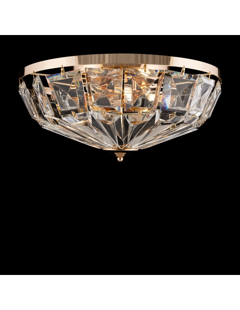 Ceiling lamps with crystals - Maytoni Facet Ceiling E14 6x60W Gold MOD094CL-06G - product kolory-swiatla.pl 2