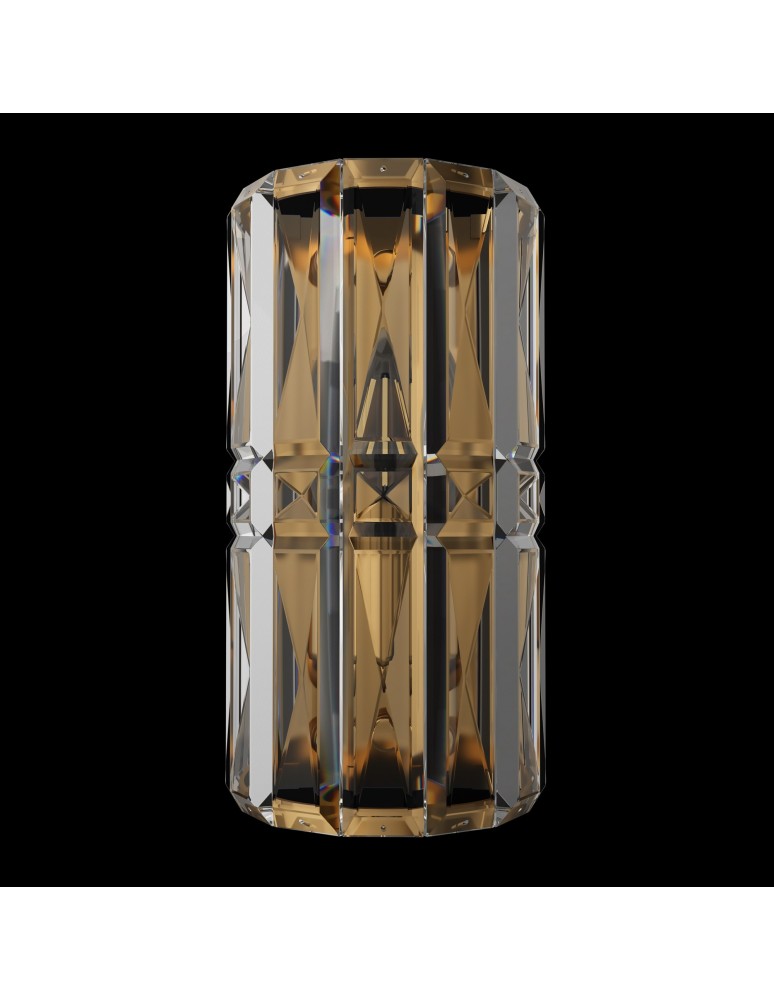 Glamour wall lamps - Maytoni Facet Wall Mounted E14 1x60W Gold MOD094WL-01G - product kolory-swiatla.pl 2