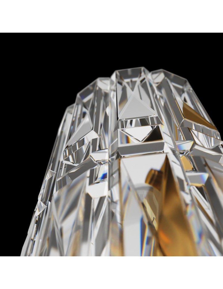 Glamour wall lamps - Maytoni Facet Wall Mounted E14 1x60W Gold MOD094WL-01G - product kolory-swiatla.pl 5