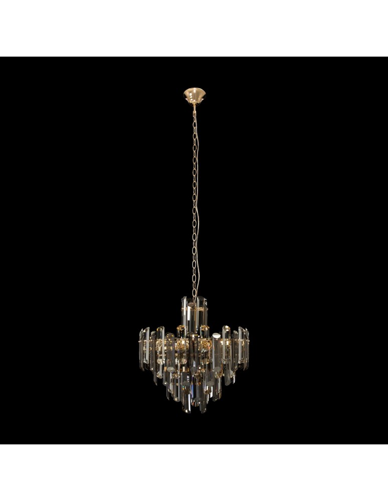 Pendant lamps - Maytoni Flare Pendant E14 6x40W Gold DIA200PL-06G - product kolory-swiatla.pl 3