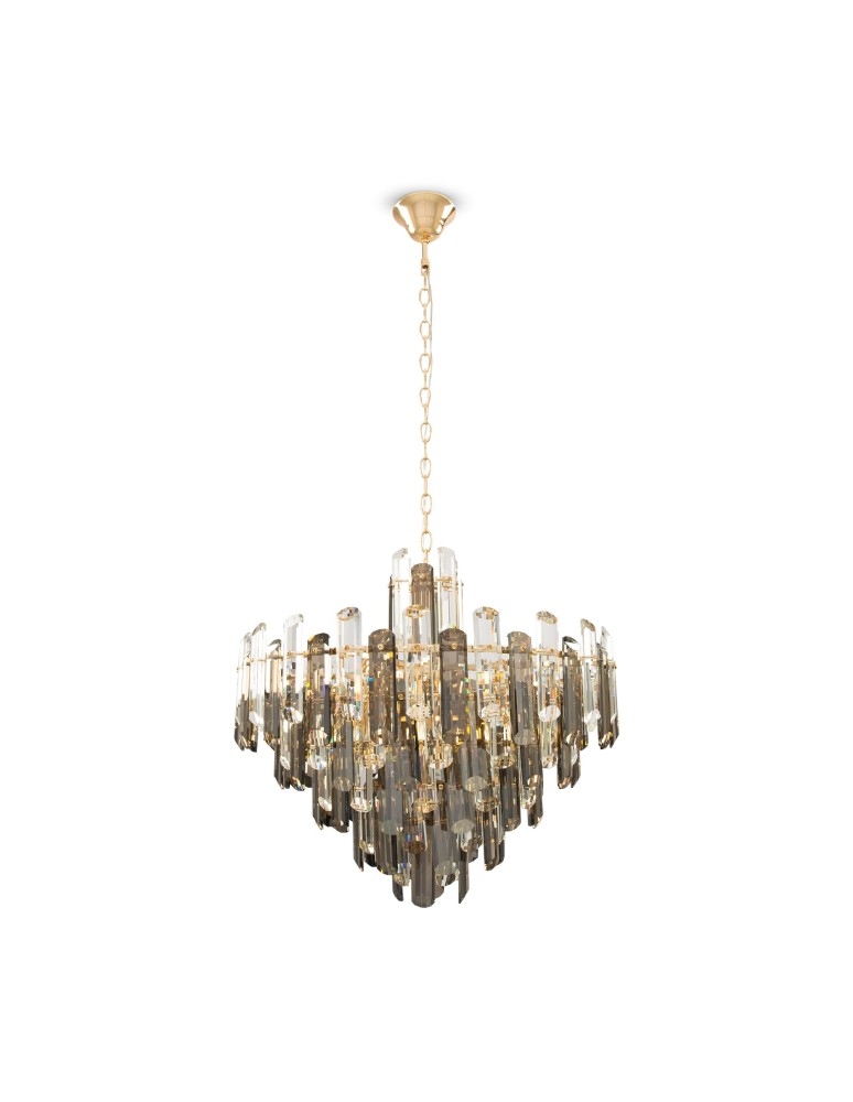 Pendant lamps - Maytoni Flare Pendant E14 8x40W Gold DIA200PL-08G - product kolory-swiatla.pl 1