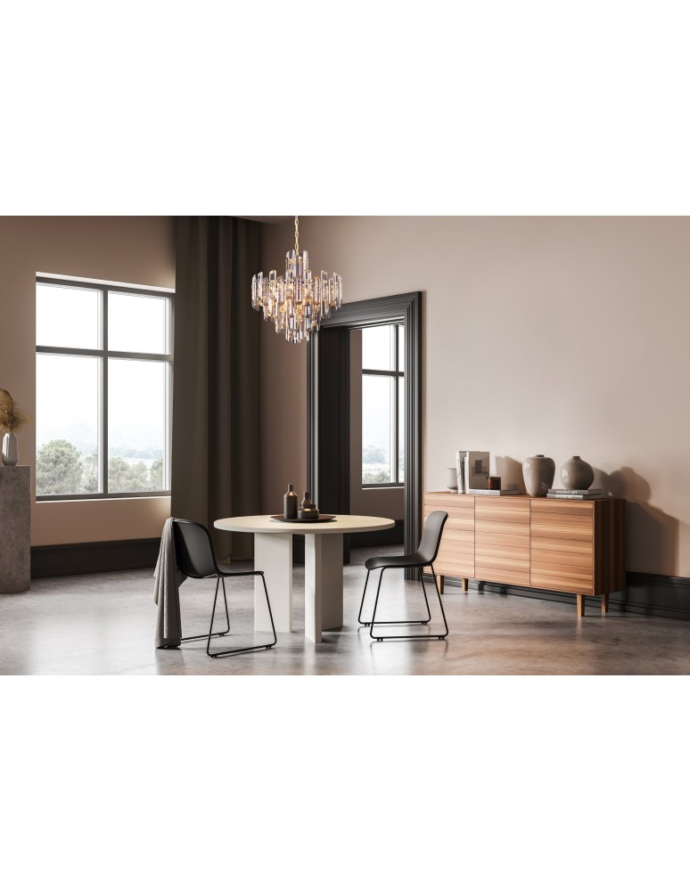 Pendant lamps - Maytoni Flare Pendant E14 8x40W Gold DIA200PL-08G - product kolory-swiatla.pl 2