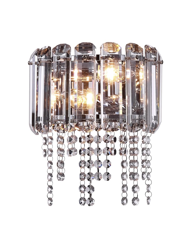 Glamour wall lamps - Maytoni Hail Wall Mounted E14 2x40W Chrome MOD097WL-02CH - product kolory-swiatla.pl 3