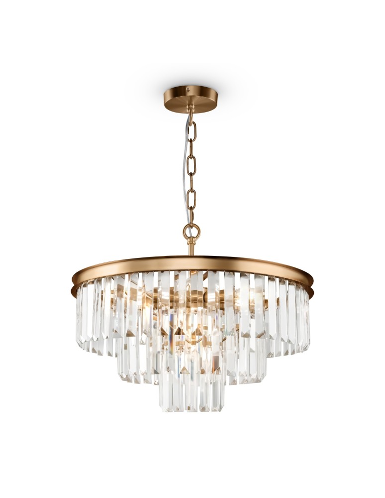 Glamour chandeliers - Maytoni Revero Pendant E14 7x40W Brass MOD085PL-07BS - product kolory-swiatla.pl 1