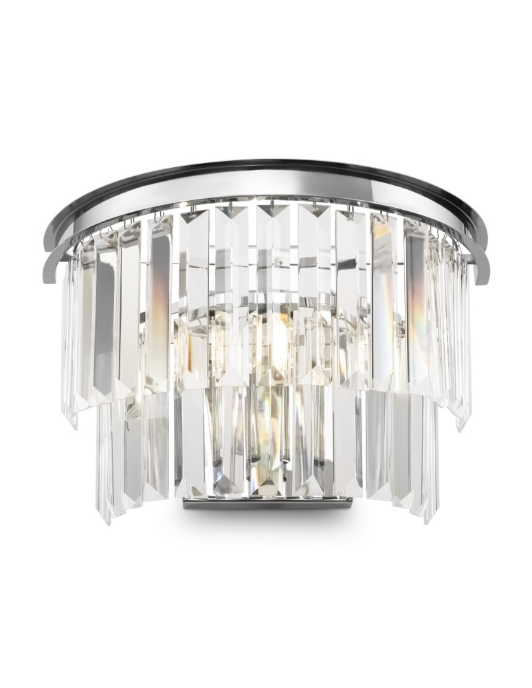 Glamour wall lamps - Maytoni Revero Wall Mounted E14 1x40W Chrome MOD085WL-01CH - product kolory-swiatla.pl 1