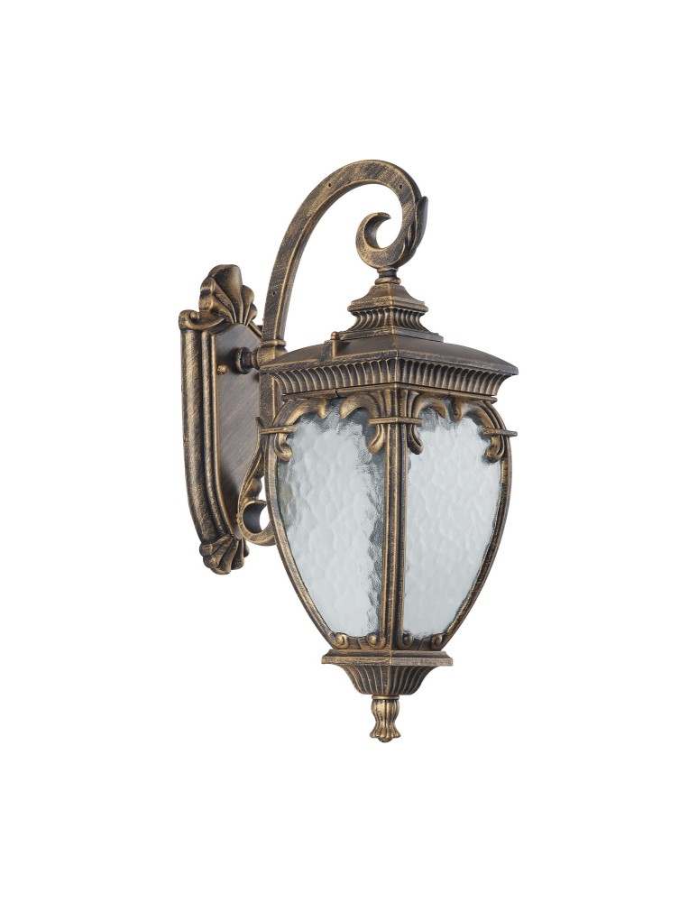 Outdoor wall lamps - Maytoni Fleur Wall Mounted E27 1x60W Black Gold O414WL-01GB - product kolory-swiatla.pl 2