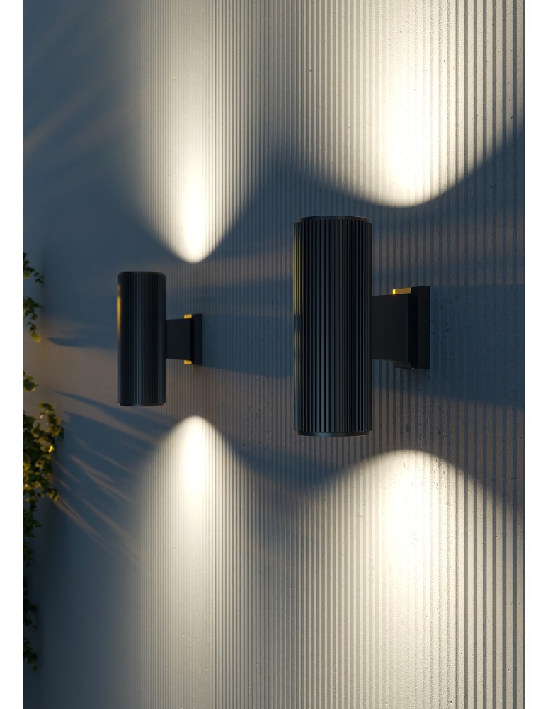 Outdoor wall lamps - Maytoni Rando Wall Mounted E27 2x60W Black O419WL-02B - product kolory-swiatla.pl 2