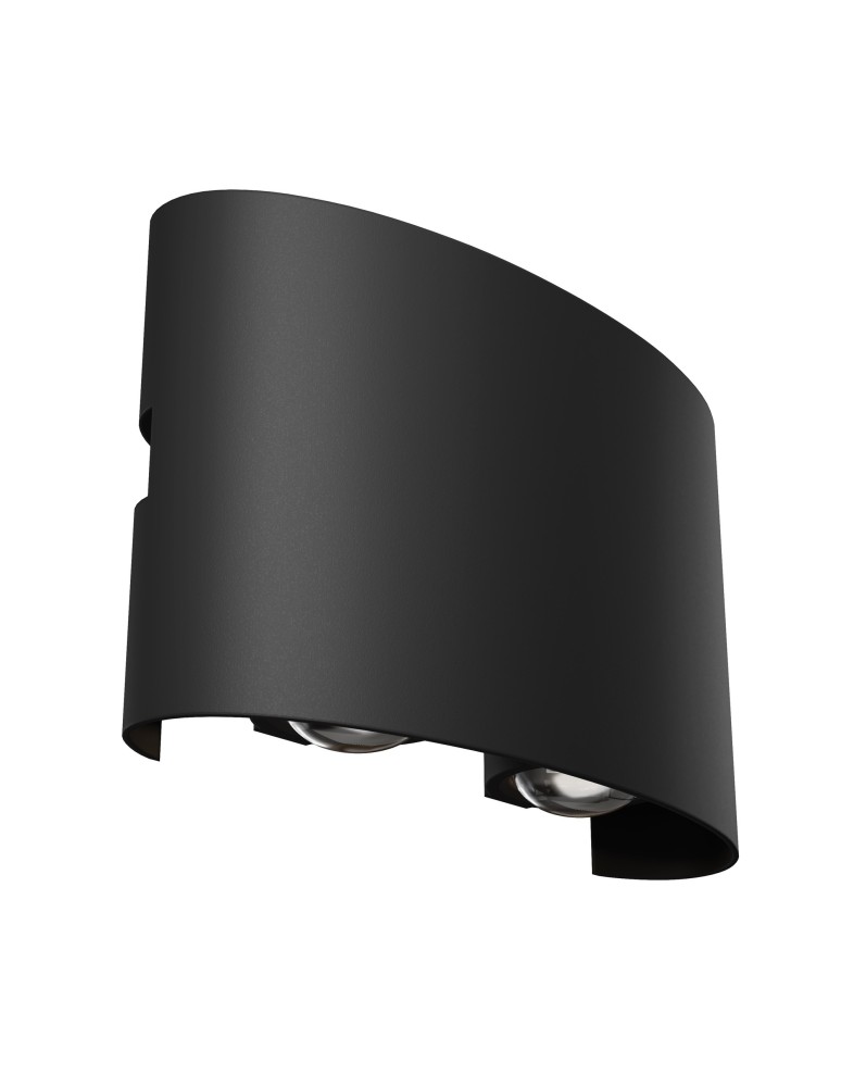 Outdoor wall lamps - Maytoni Strato Wall LED 4W 3000K 382lm Black O417WL-L4B3K. - product kolory-swiatla.pl 3