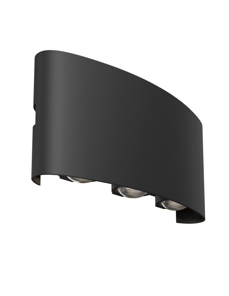Outdoor wall lamps - Maytoni Strato Wall LED 6W 3000K 594lm Black O417WL-L6B3K. - product kolory-swiatla.pl 1