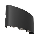 Kinkiety zewnętrzne - Maytoni Strato Ścienna LED 6W 3000K 594lm Czarny  O417WL-L6B3K - produkt 3