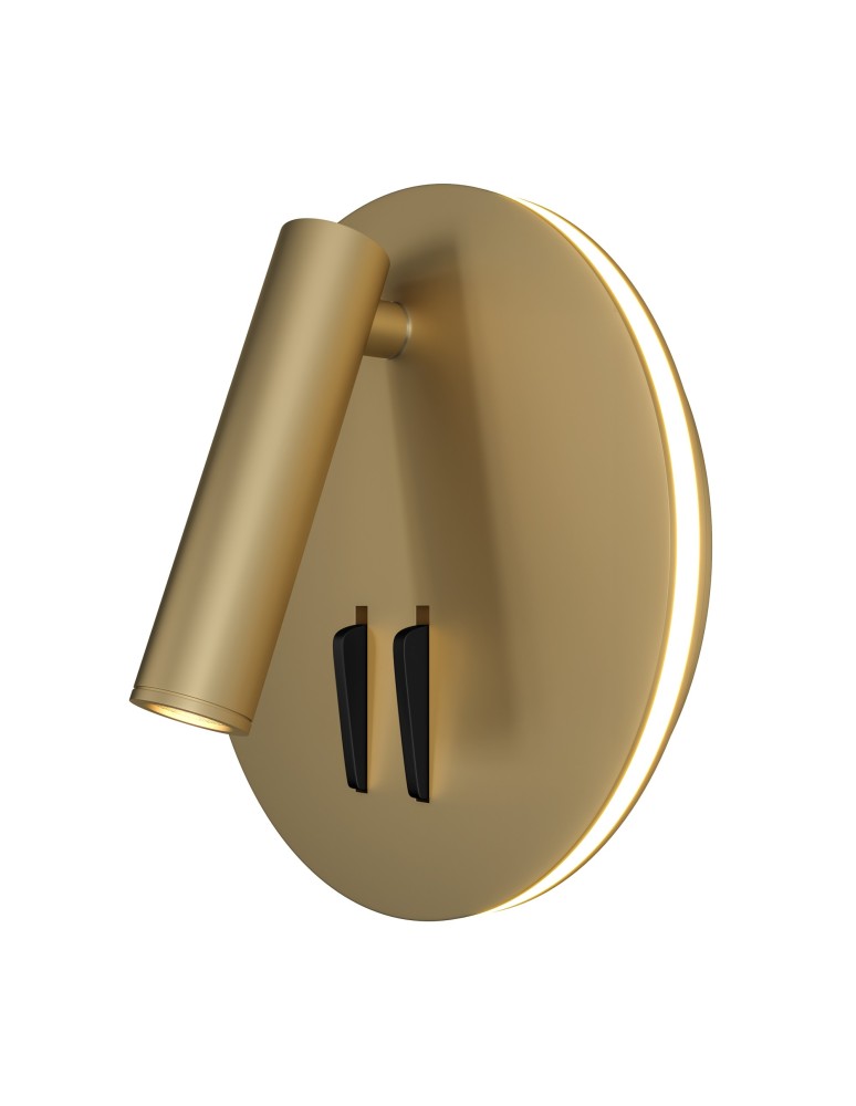 Wall lamps - Maytoni Ios 176 LED Wall Mount 6.9W 3032K 689lm Gold Matte C176-WL-01-6W-MG - product kolory-swiatla.pl 2