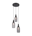 Loft pendant lamps - ITALUX Julienne 3x60W E27 230V Black MDM-2547/3 Pendant - product 1