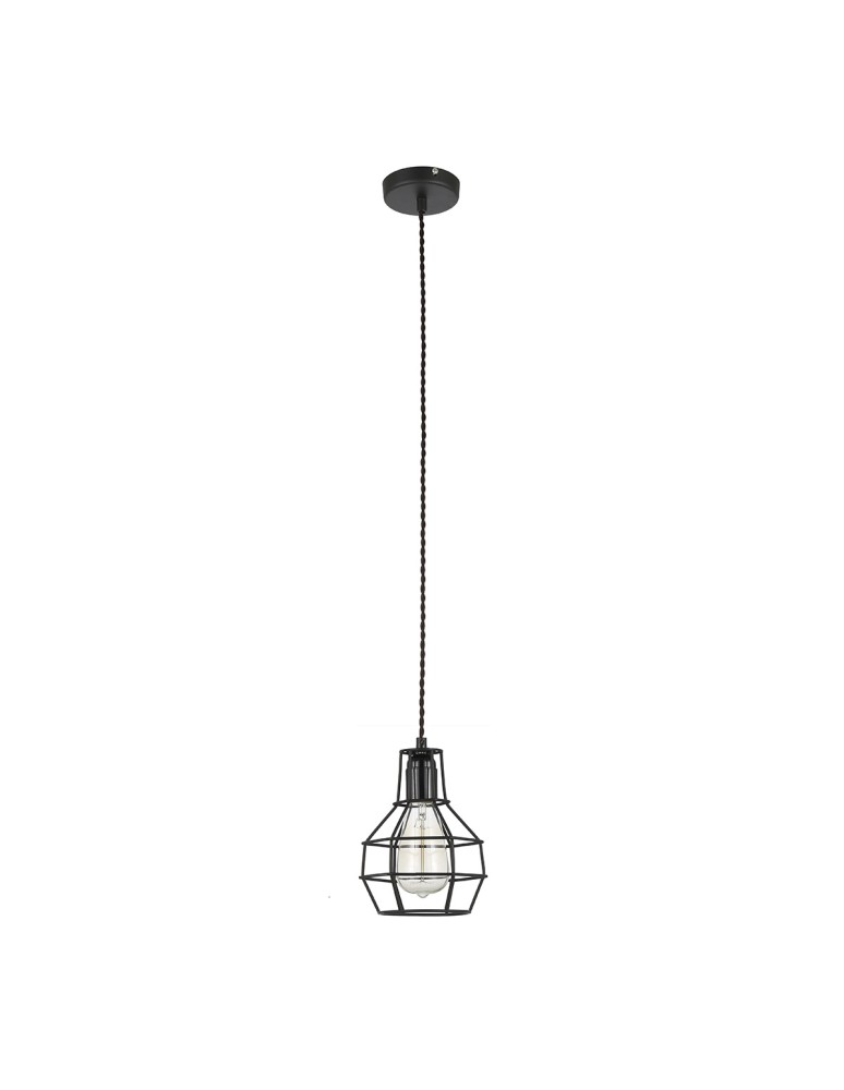Loft pendant lamps - ITALUX Constantin 1x60W E27 230V Black MDM2272-1 Pendant. - product kolory-swiatla.pl 1