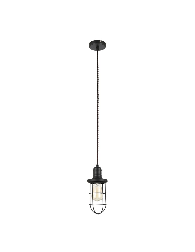 Loft pendant lamps - ITALUX Synthia 1x60W E27 230V Black MDM2273-1 Pendant - product kolory-swiatla.pl 1