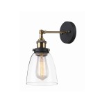 Wall lamps - ITALUX Francis 1x60W E27 230V Black/Gold MBM-2563/1 Wall lamp - product 1