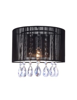 ITALUX Essence 1x40W E14 230V Czarny A.9262/1 BK Kinkiet