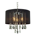 Glamour chandeliers - ITALUX Essence 3x40W E14 230V Black L.9262/3P Pendant. - product 1