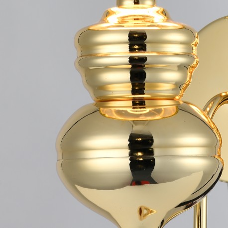 Step into Design Lampa ścienna QUEEN złota 18 cm 