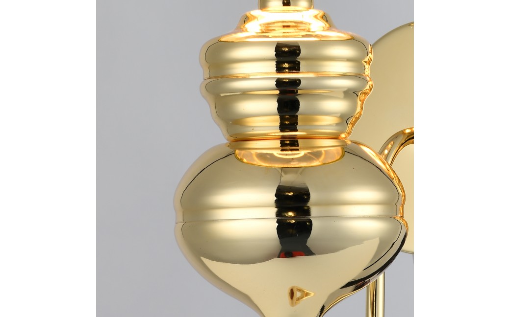 Step into Design Lampa ścienna QUEEN złota 18 cm 