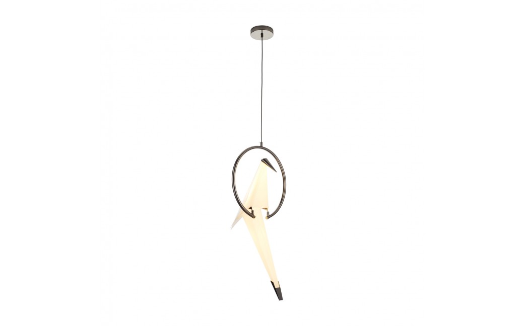 Step into Design Lampa wisząca BIRD RING LED czarna 42 cm 