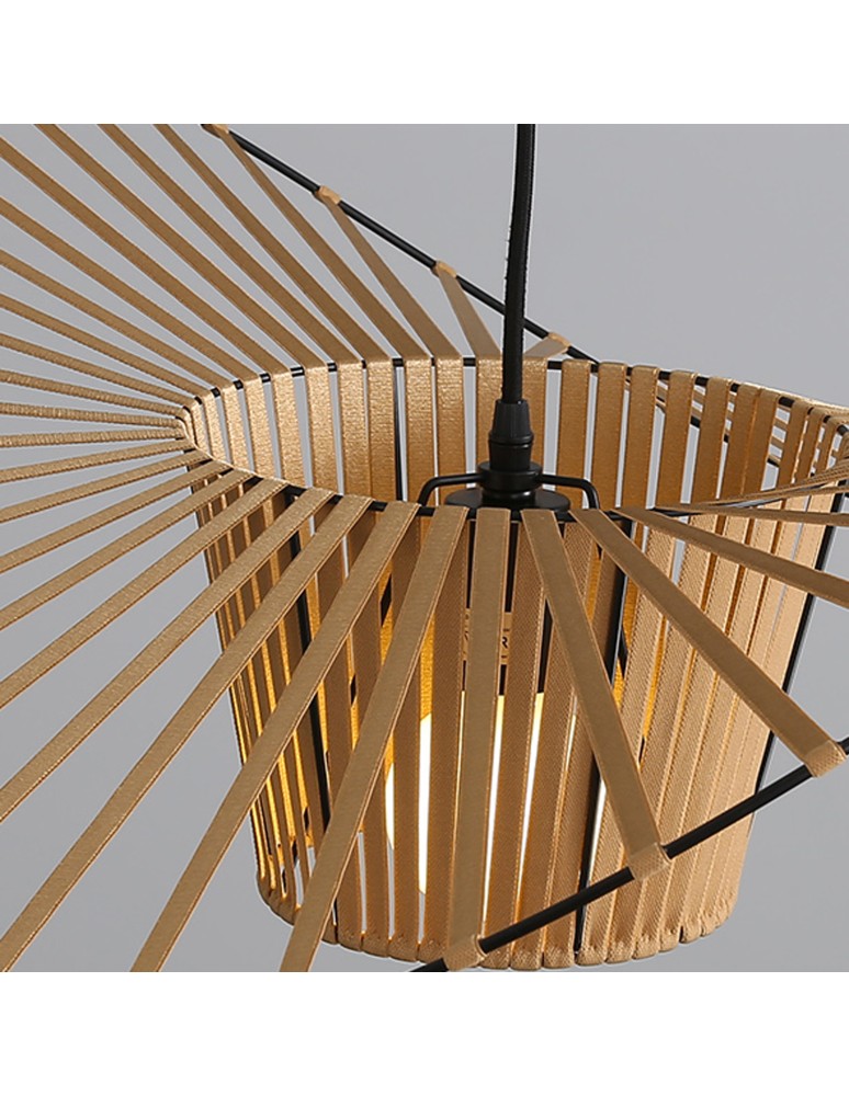 Designer pendant lamps - Step into Design SOMBRERO hat pendant lamp beige 80 cm   - product kolory-swiatla.pl 5
