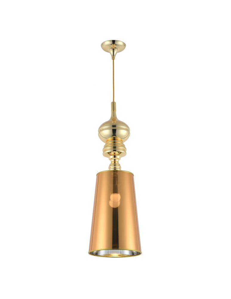 Pendant lamps - Step into Design QUEEN pendant lamp gold 25 cm   - product kolory-swiatla.pl 2