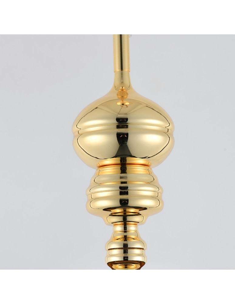 Pendant lamps - Step into Design QUEEN-1 gold 18 cm pendant lamp     - product kolory-swiatla.pl 3